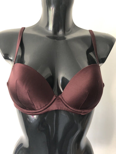 MYLA Bodysilk Padded Plunge Bra - Raisin